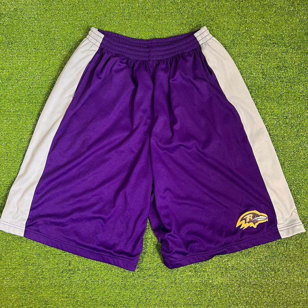 Vintage Y2K dazzle shorts 2xl Ravens NFL Baggy basketball shorts long Baltimore